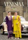 Venesiaa By Karissa Viscose Threadwork Kurti With Bottom Dupatta Exporters In India